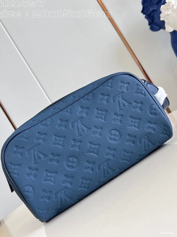Cheap bag-23*13*12CM VUITTON DOPP KIT LOUIS LOCKER 0807